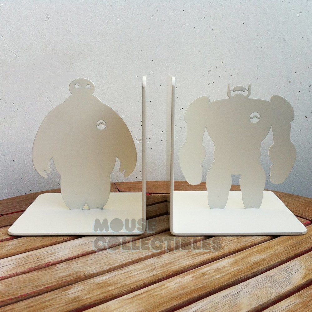 Creative Disney Big Hero 6 Bookends Baymax Silhouette Super Hero Metal